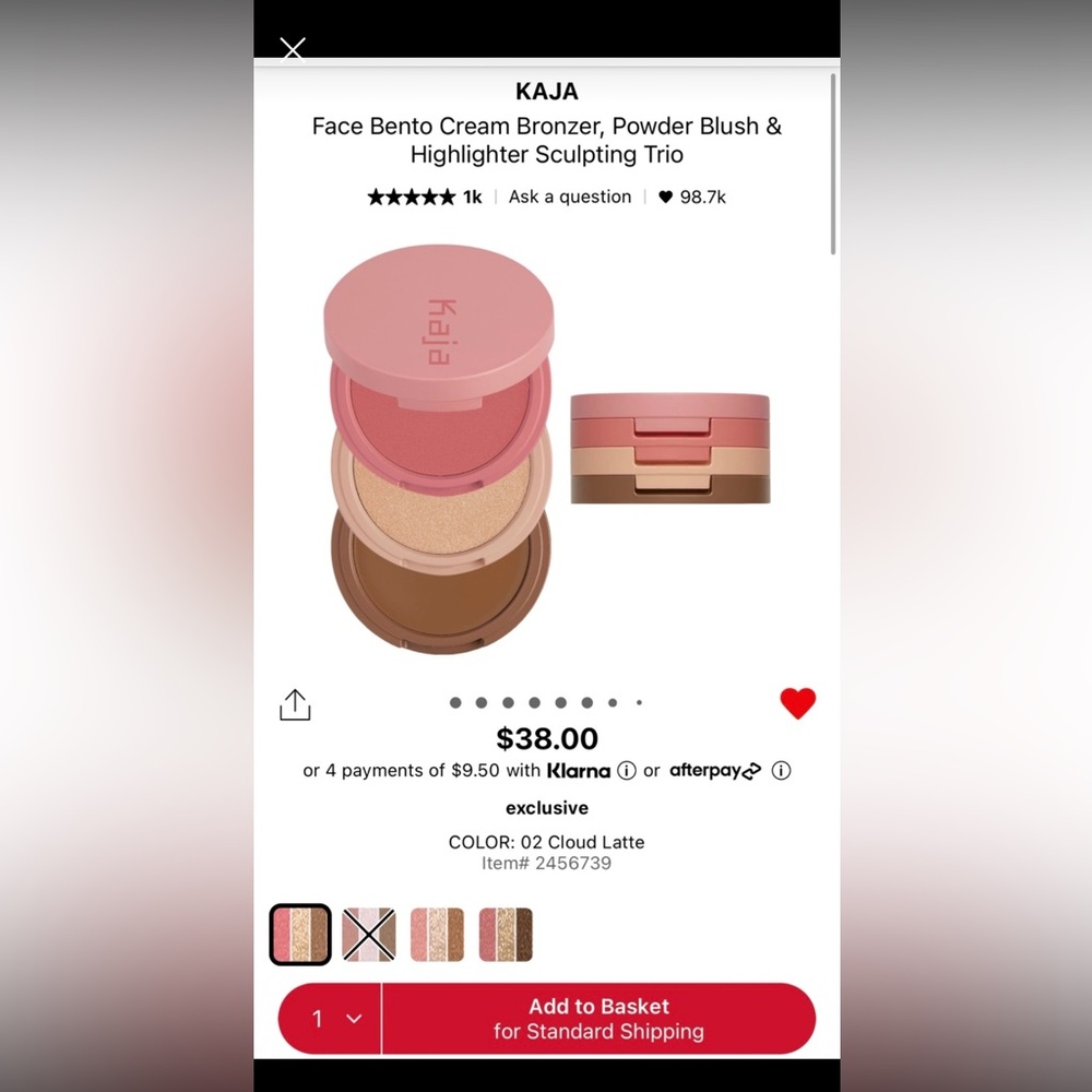 2xKAJA face bento sculpting trio k-beauty makeup